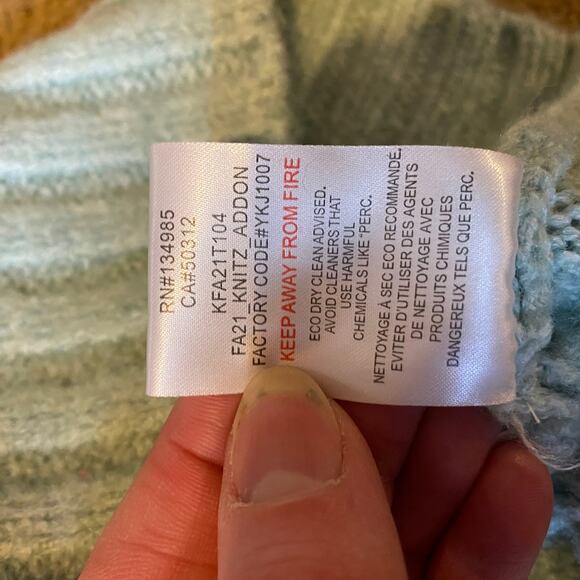 For Love & Lemons Cropped Sweater Vest Tank Dominique Mint NEW Size XXS - Picture 7 of 7